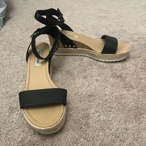 Steve Madden Espadrille Wedge Size 9.5 Lightly Worn